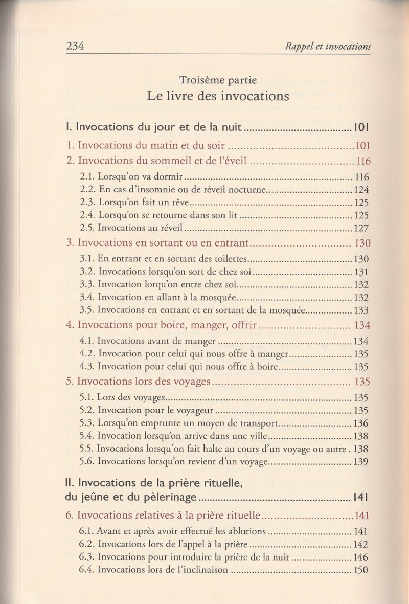 Rappels et Invocations selon le Coran et la Sunna 3 - senlibrairie