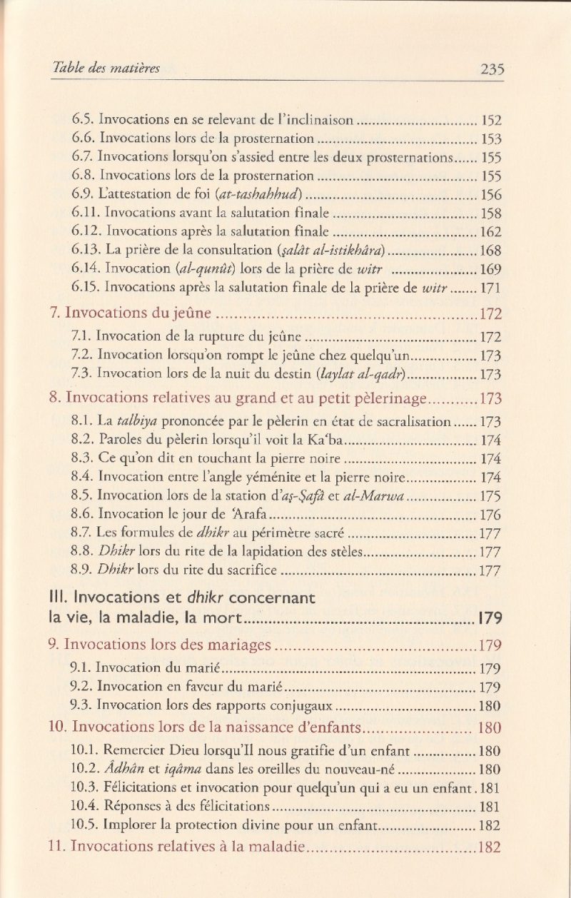 Rappels et Invocations selon le Coran et la Sunna 4 - senlibrairie