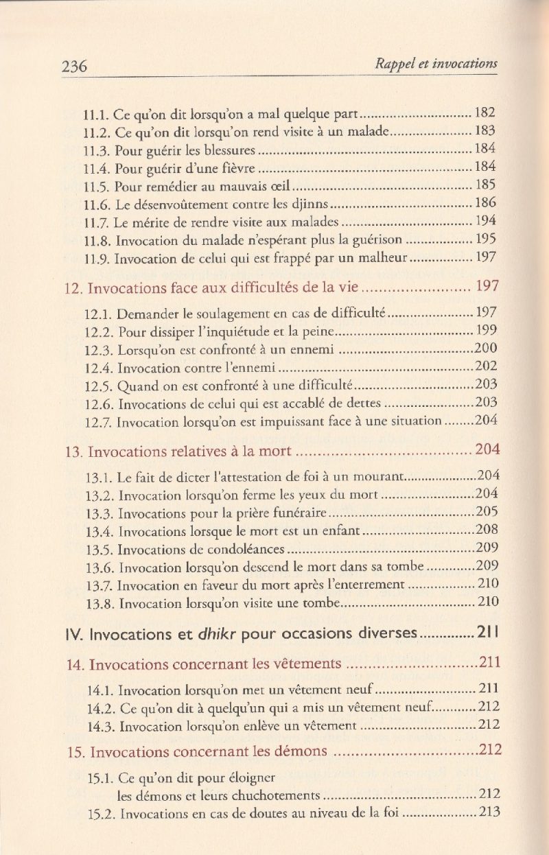 Rappels et Invocations selon le Coran et la Sunna 5 - senlibrairie