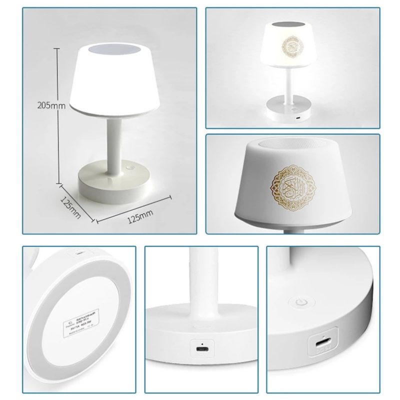 Lampe Veilleuse Coranique 3D Led Haut parleur Bluetooth avec Telecommande 2 2 - senlibrairie