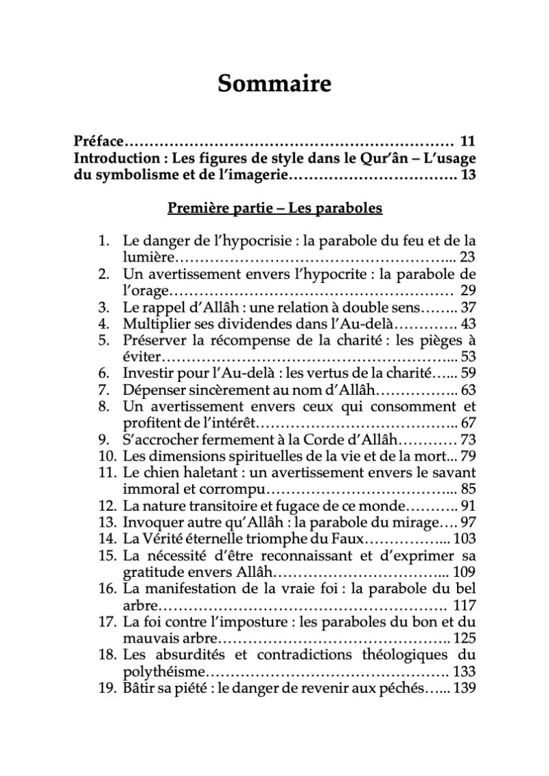 Les paraboles du Quran 28 figures de style du Livre dAllah Yasir Qadhi Editions MuslimCity 3 - senlibrairie