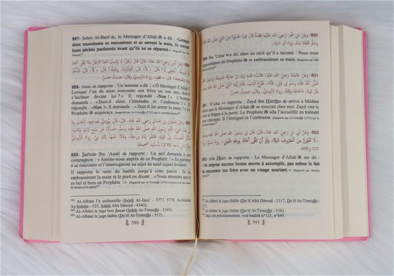 Riyad As-Salihîn - Le jardin des vertueux - Couverture Rose Claire