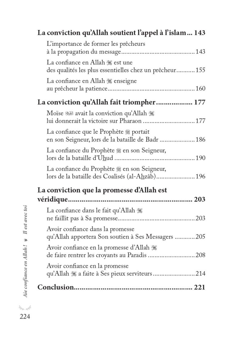 Aie confiance en Allah Il est avec toi Muhammad Al Rumi al hadith 3 - senlibrairie