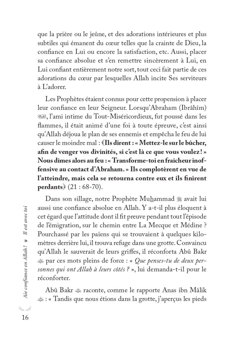 Aie confiance en Allah Il est avec toi Muhammad Al Rumi al hadith 4 - senlibrairie