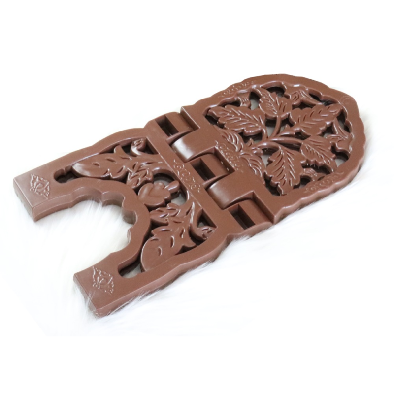 Grand porte Coran en plastique moule de couleur marron 19 x 38 cm - senlibrairie