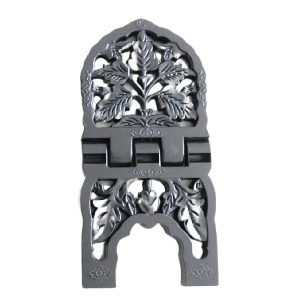 Grand porte Coran en plastique moule de couleur noire 19 x 38 cm - senlibrairie