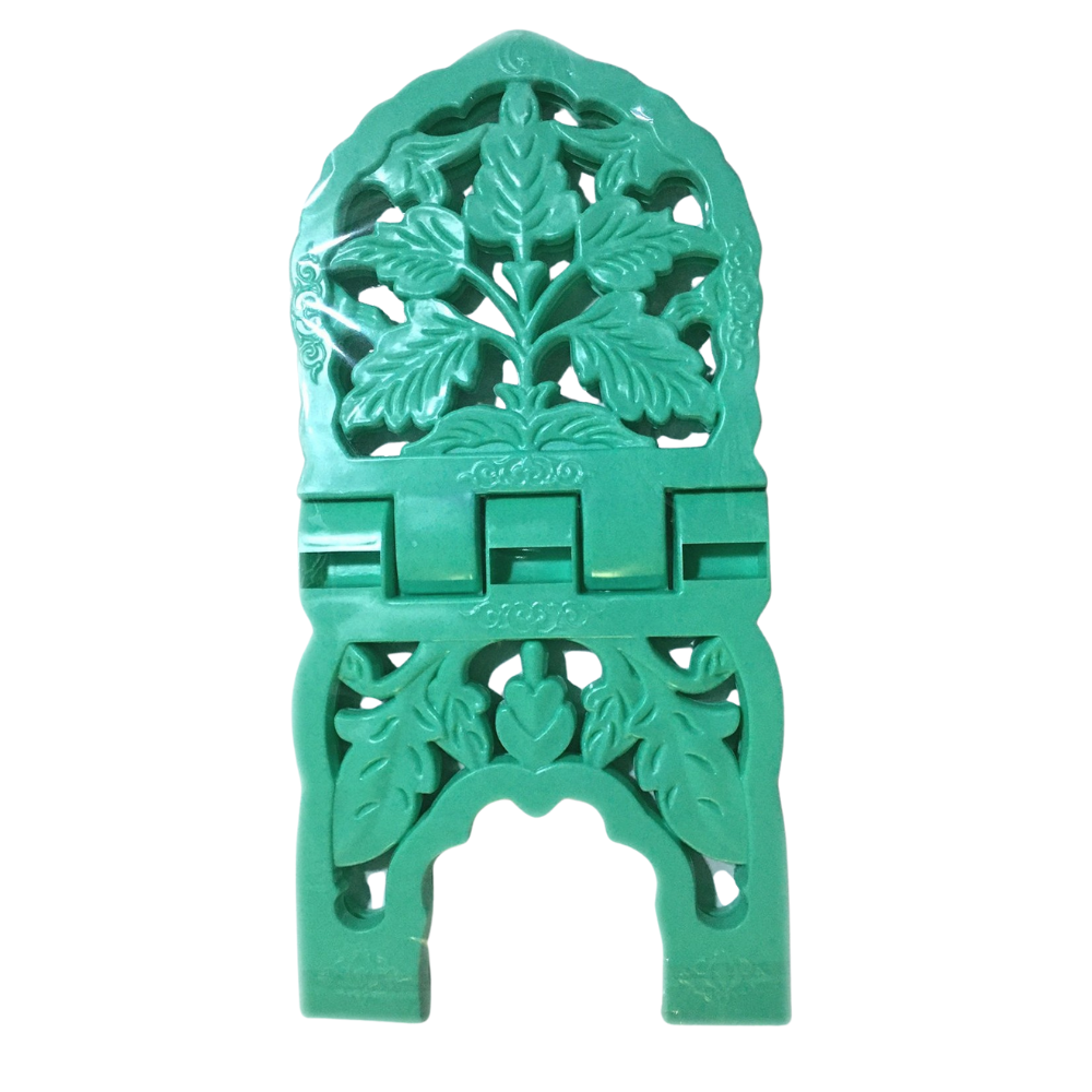 Grand porte Coran en plastique moule de couleur vert menthe 19 x 38 cm - senlibrairie