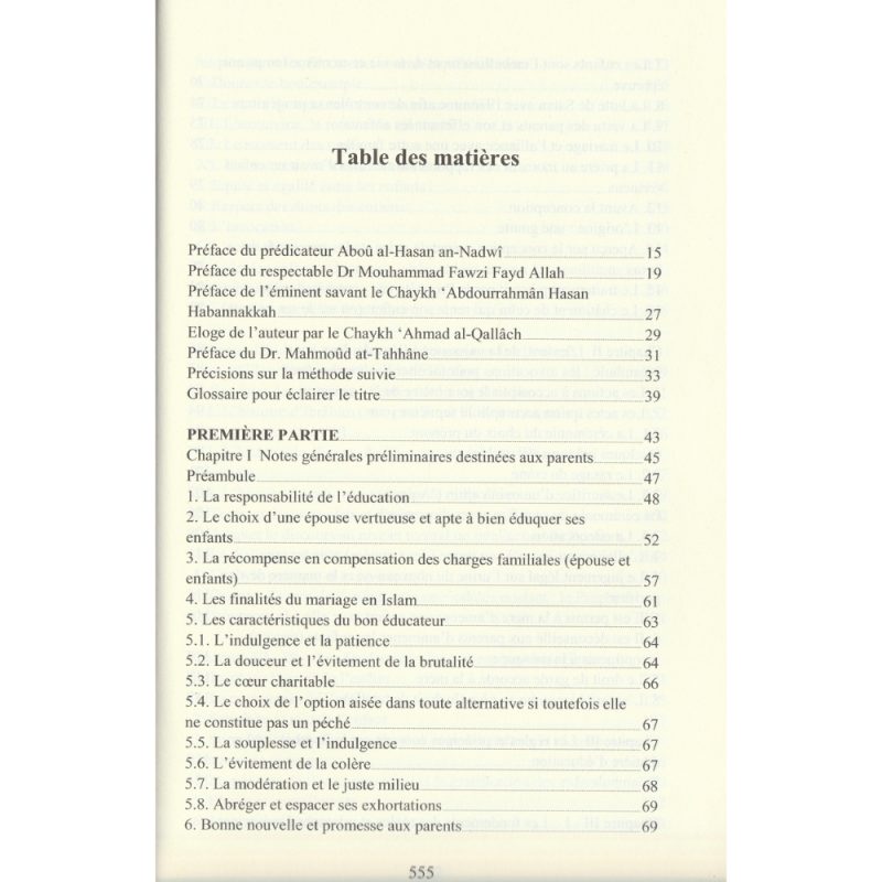 LEducation des enfants selon les principes du Prophete SAW 1 - senlibrairie