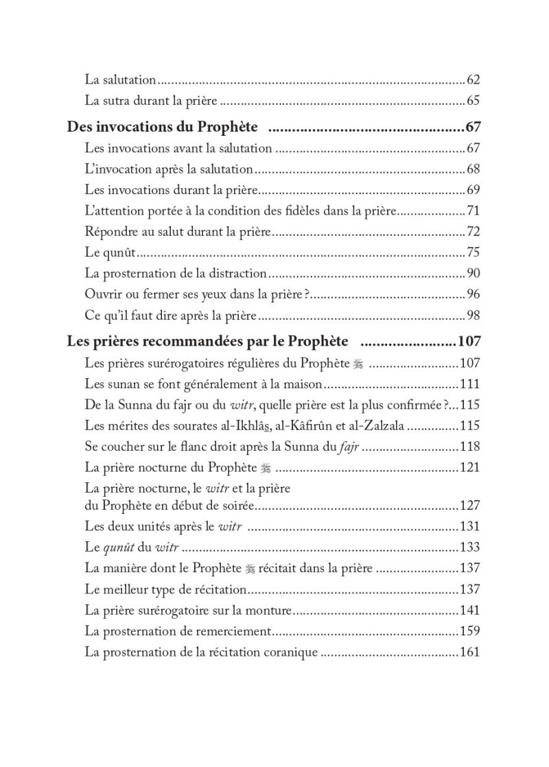 La description des prieres du Prophete 6 - senlibrairie
