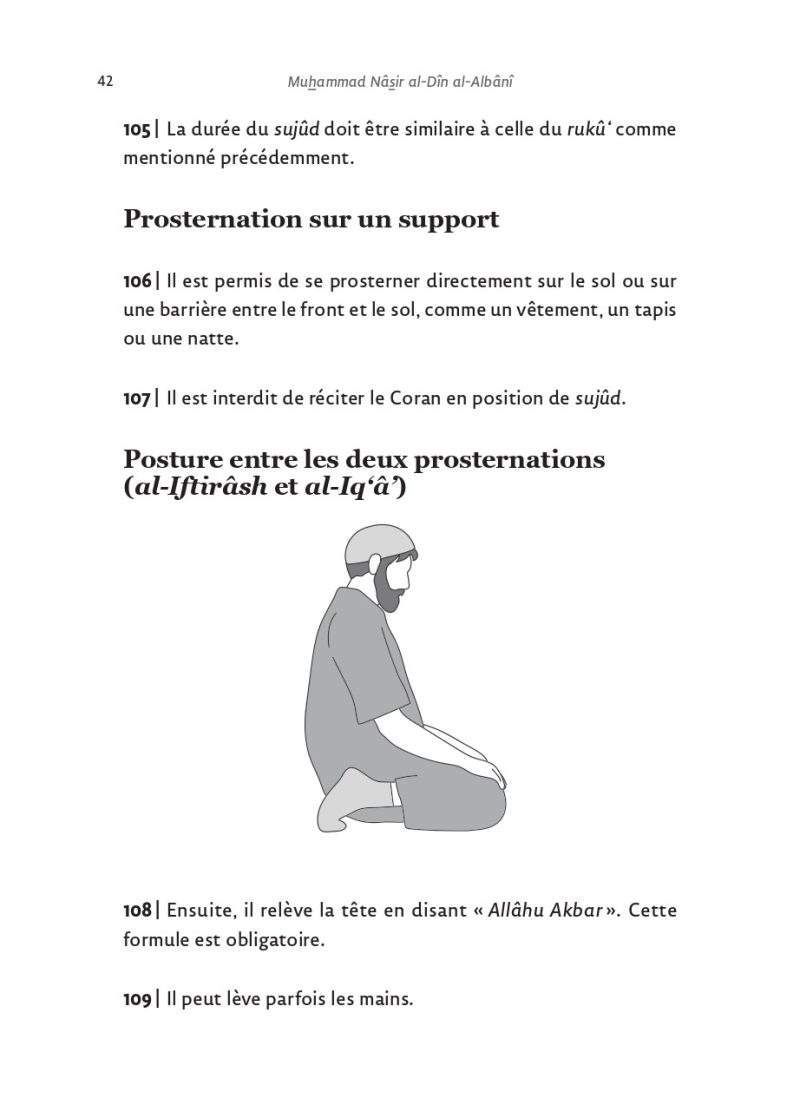 Le resume de la priere du Prophete Avec illustrations Muhammad Nasir al Din al Albani Editions al hadith 4 - senlibrairie