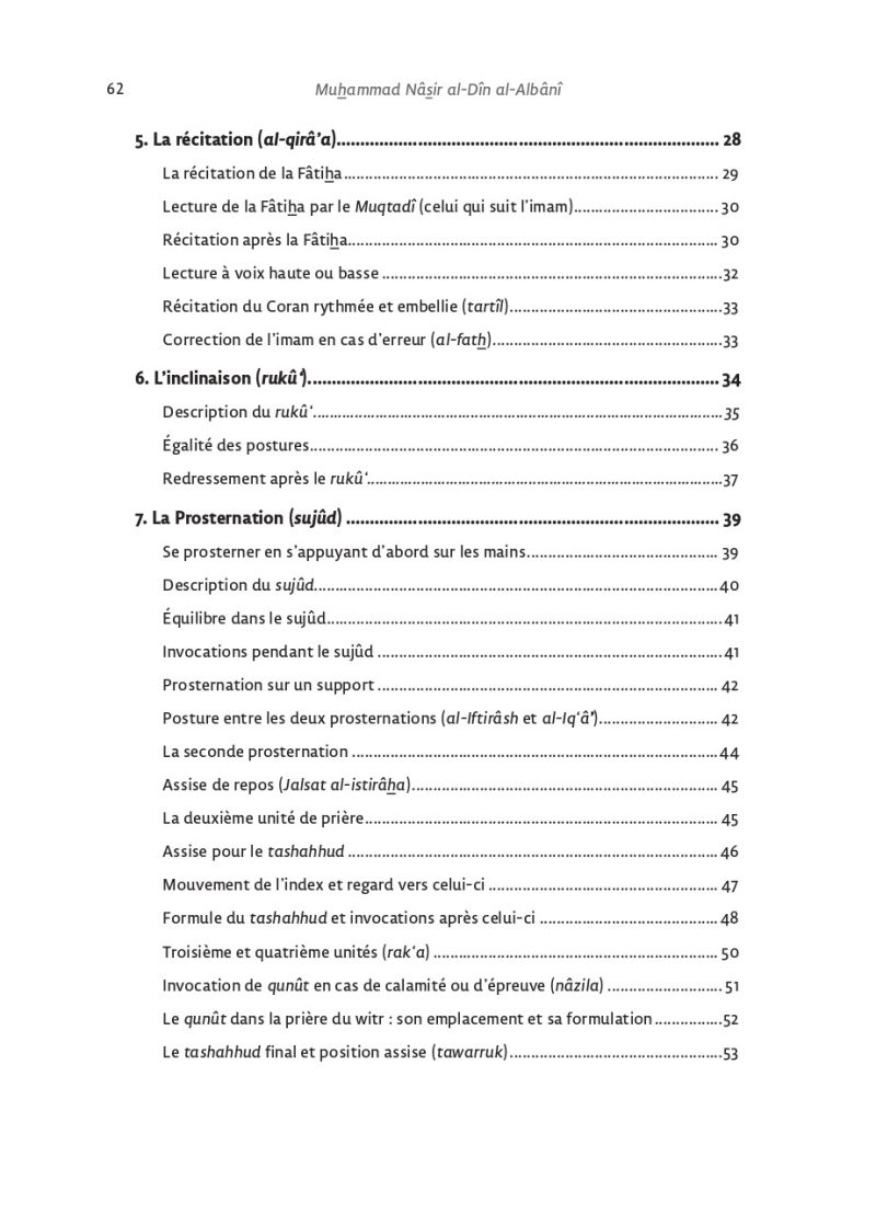 Le resume de la priere du Prophete Avec illustrations Muhammad Nasir al Din al Albani Editions al hadith 7 - senlibrairie