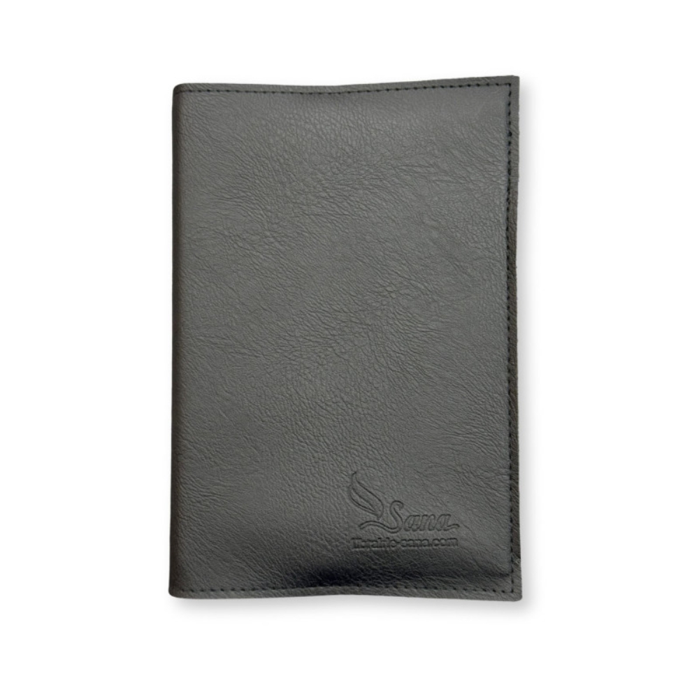 Protège Coran Format 17 x 24 cm - Couvre Coran simili cuir (Noir) 1 Protège Coran Format 17 x 24 cm - Couvre Coran simili cuir